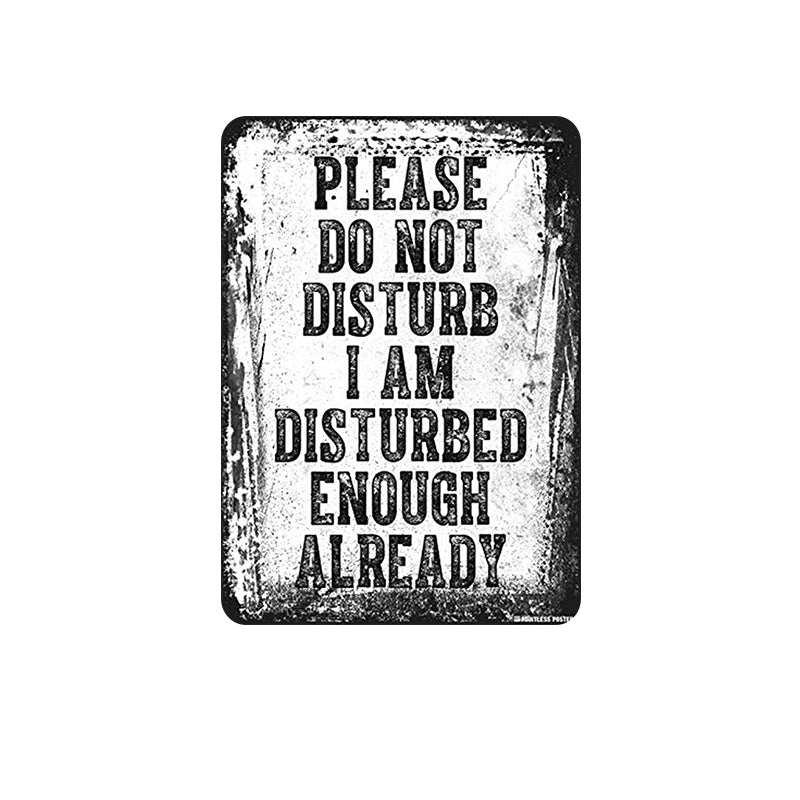 TIN SIGN PLEASE DO NOT DISTURB