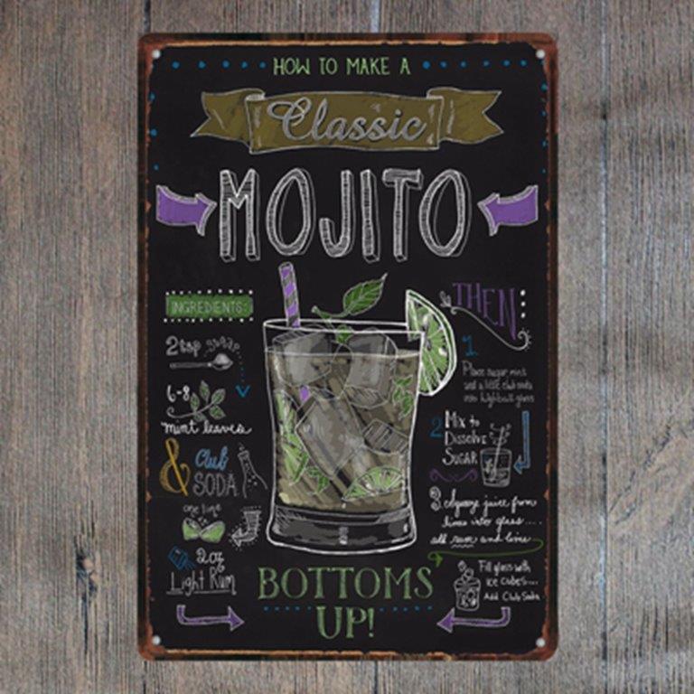 TIN SIGN MOJITO HOW TO MAKE A CLASSIC