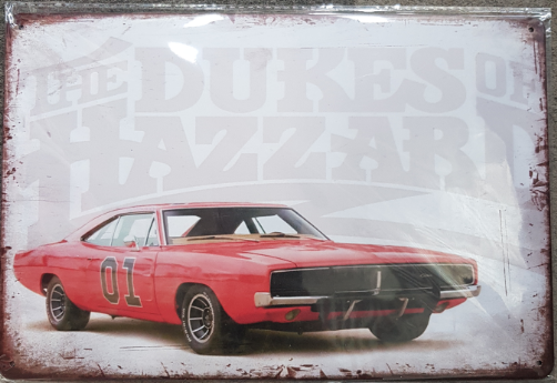 TIN SIGN THE DUKES OF HAZZARD 01