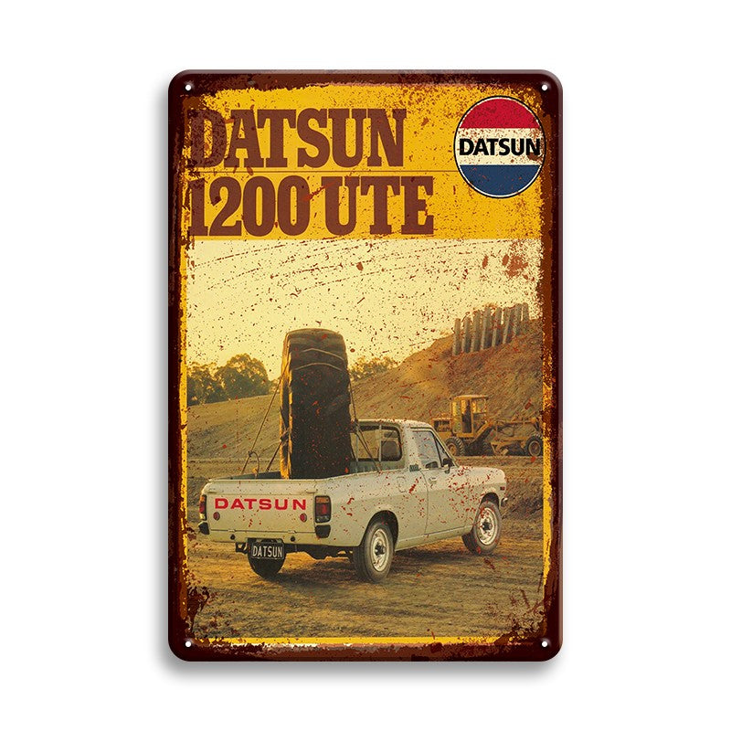 TIN SIGN DATSUN 1200 UTE