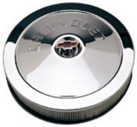 AIR CLEANER 14in x 3in CHEVROLET CHR W/BOWTIE NUT