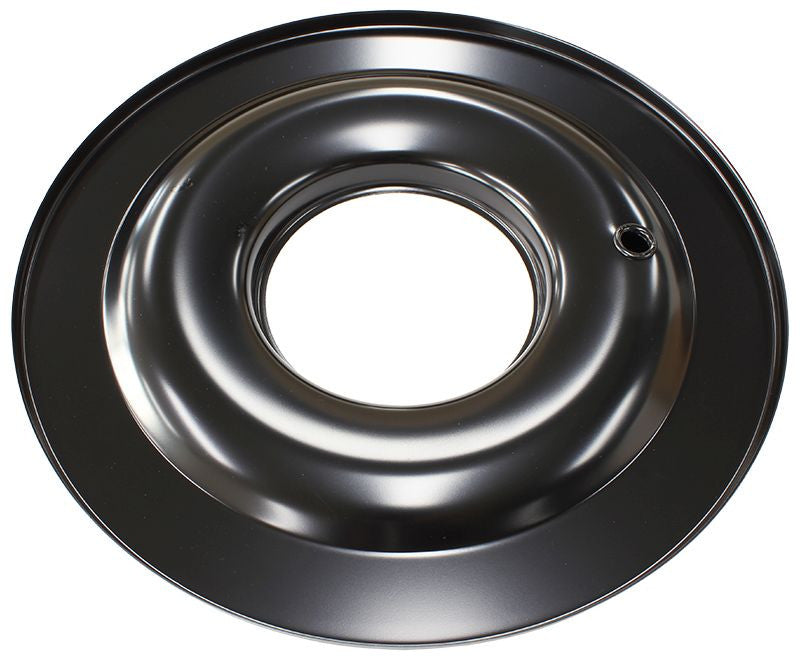 AIR CLEANER BASE 14in STEEL FLAT BASE BLACK