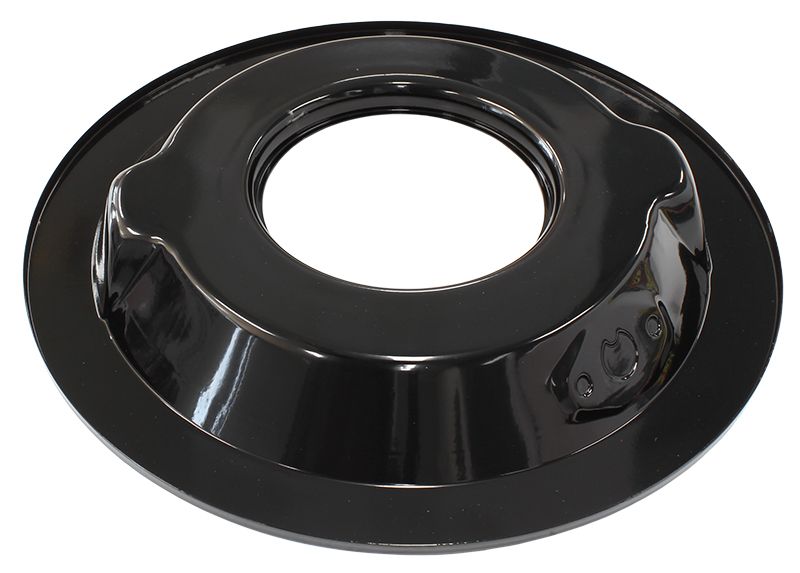 AIR CLEANER BASE 14in STEEL 1-1/8in DROP BLACK