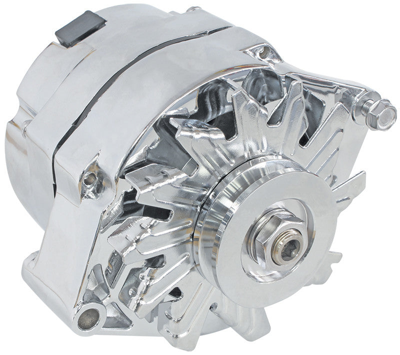 ALTERNATOR FORD 100amp CHROME 1 or 3 wire