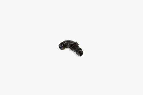 BULKHEAD -6m 90deg ALLOY BLACK FULL FLOW