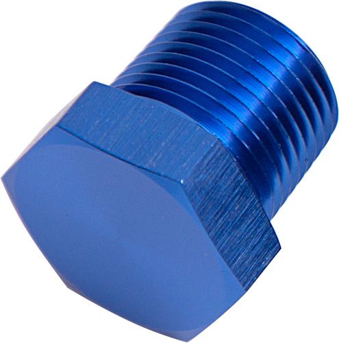 PLUG BUNG 1/8m npt HEX HEAD ALLOY BLUE