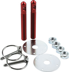 BONNET PINS 1/2in FLIP OVER ALLOY RED