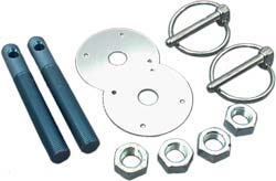 BONNET PINS 1/2in FLIP OVER ALLOY BLUE