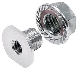 THREADED NUT INSERT 1/4in ALLOY 2pk