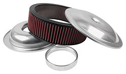 AIR CLEANER 14in x 4in ALLOY DROP BASE K&N type