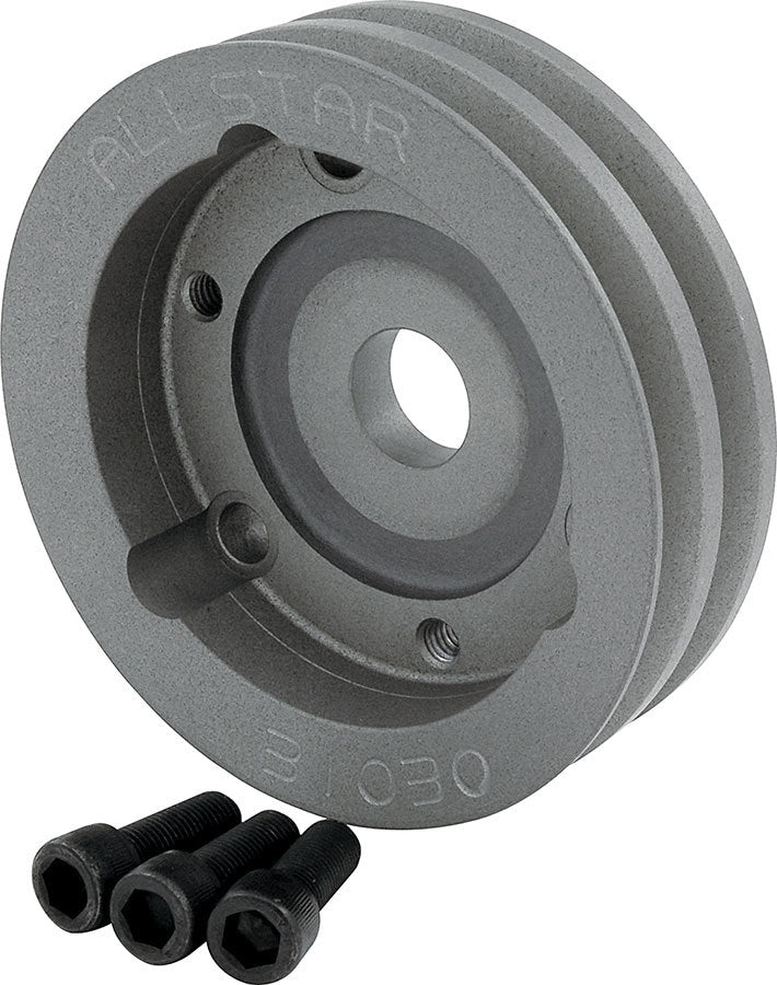 PULLEY CHEV SB LOWER 2 GROOVE ALLOY SWP 4.75in DIA