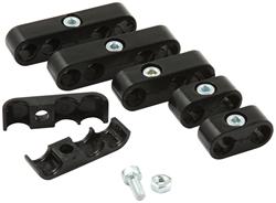 LEAD SEPARATORS BLACK 6pce CLAMP ON