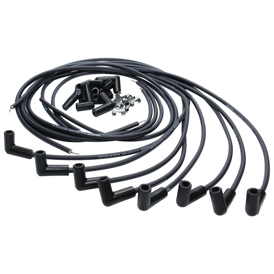 ALL81360 — LEAD SET 8mm V8 90deg/90deg HEI BLACK SPIRO