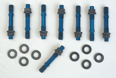 BLOWER STUDS 7/16in 12pt ALLOY 2.88in LONG BLUE