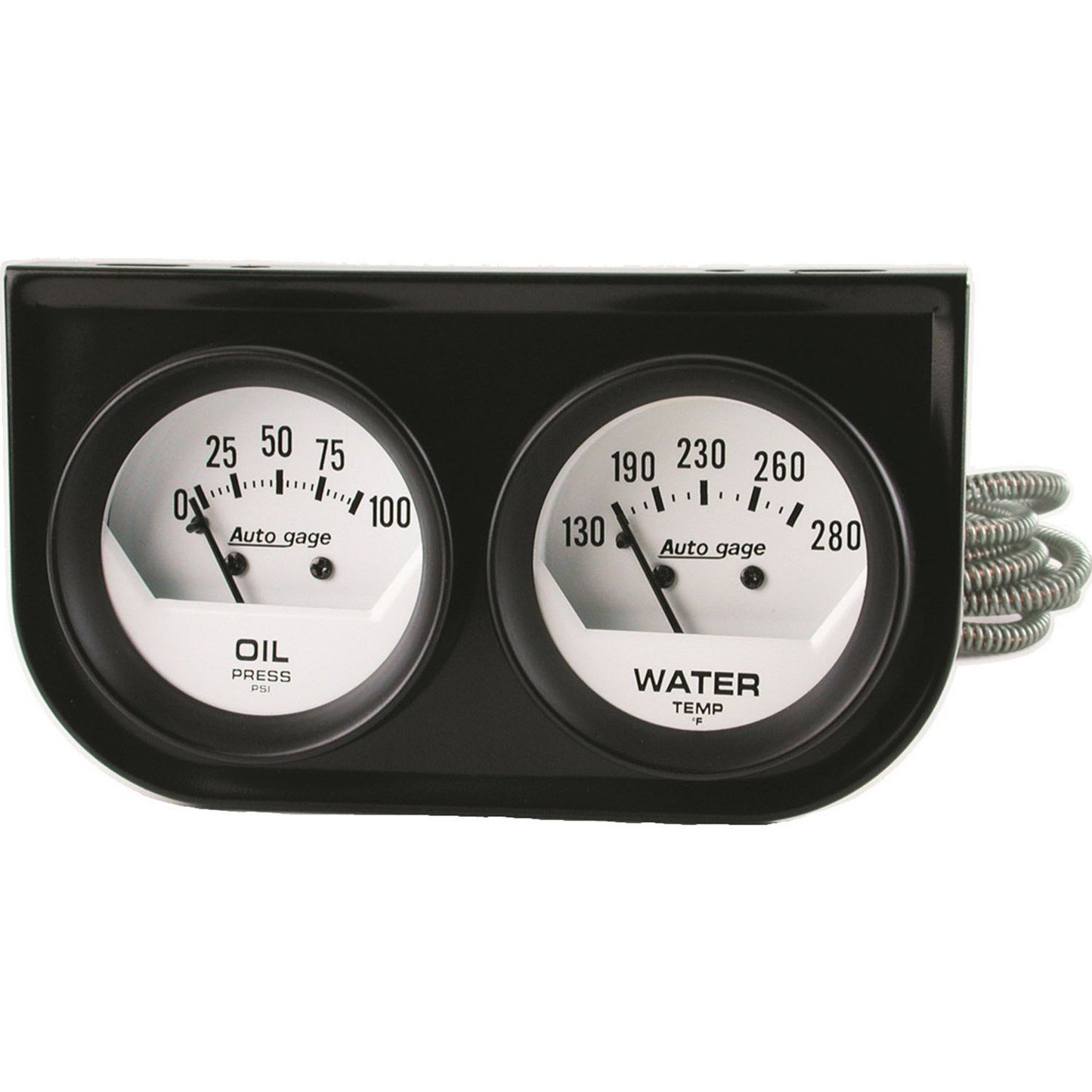 GAUGE PANEL 2 AUTOGAUGE 2in OP/WT WHITE