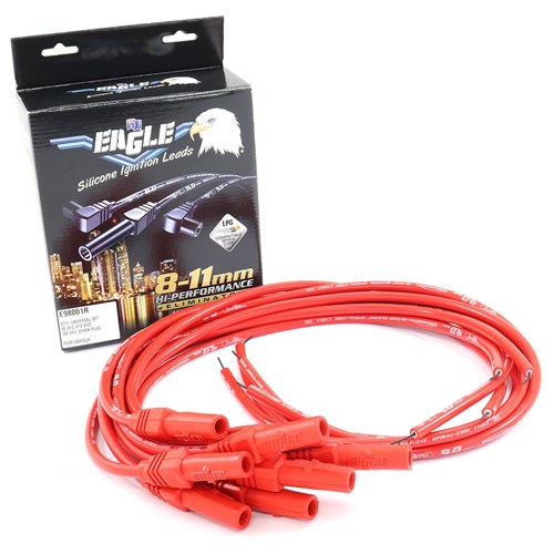 LEAD SET 9mm V8 90deg/STR RED