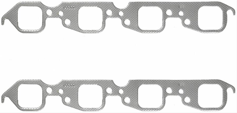 EXHAUST GASKET CHEV BB STD SQ PORT pair