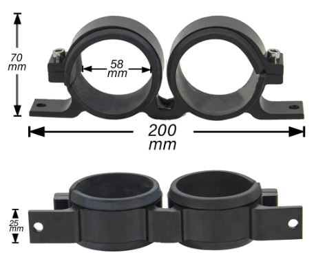 FUEL PUMP BRACKET ALLOY for DUAL 044 BOSCH ect