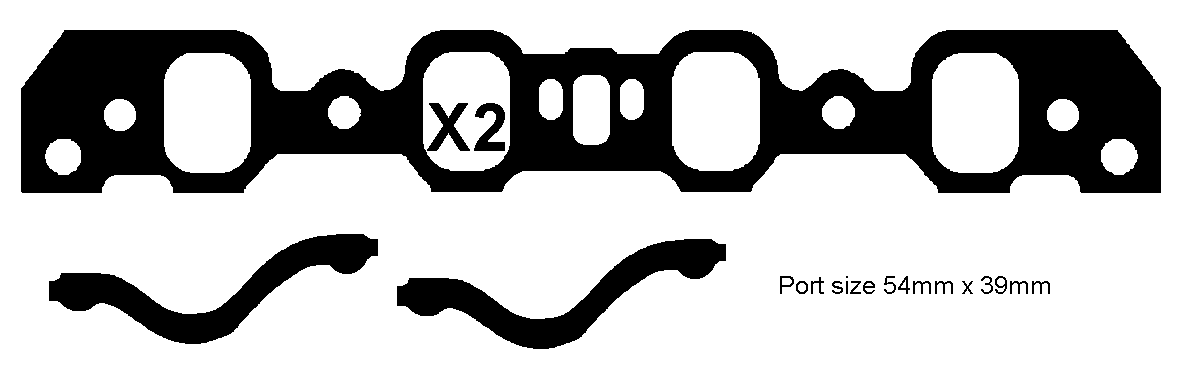 INTAKE SET FORD 302-351c 2v sml port