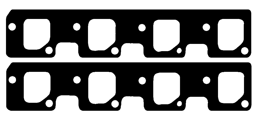 EXHAUST GASKET FORD 302-351c LP each