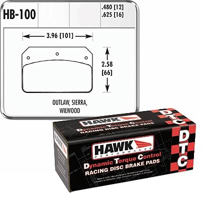 BRAKE PADS WIL DL2 (Pair) Dirt Race DTC30