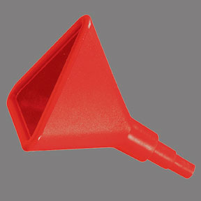 FUNNEL 14in TRIANGULAR RED
