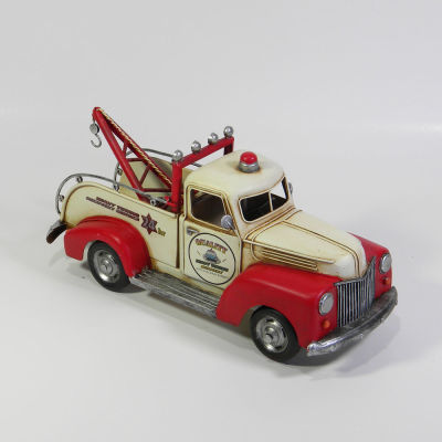 MODEL TOW TRUCK RED & CREAM (1inRT)