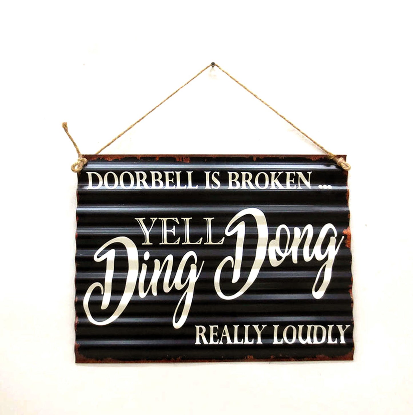 WALL PLAQUE DING DONG DOOR BELL BROKEN