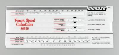 POWER SPEED SLIDE RULER