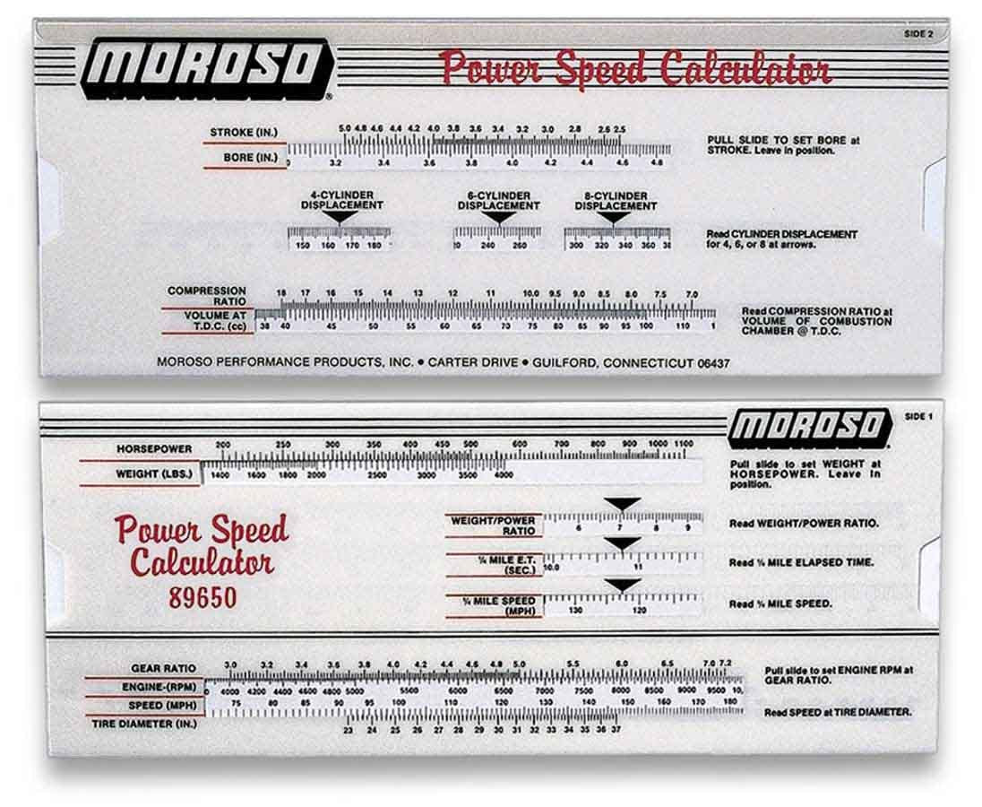 POWER SPEED SLIDE RULER
