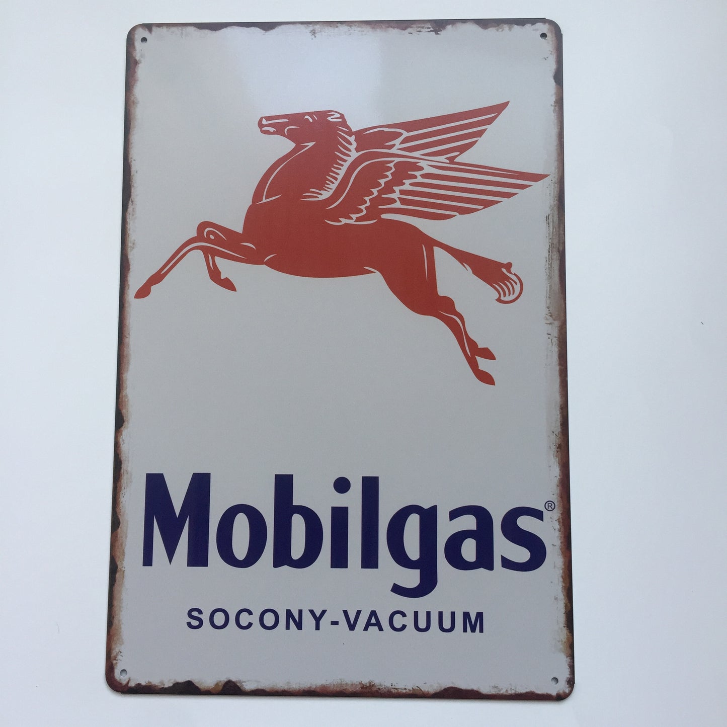 TIN SIGN MOBILGAS SOCONY-VACUUM