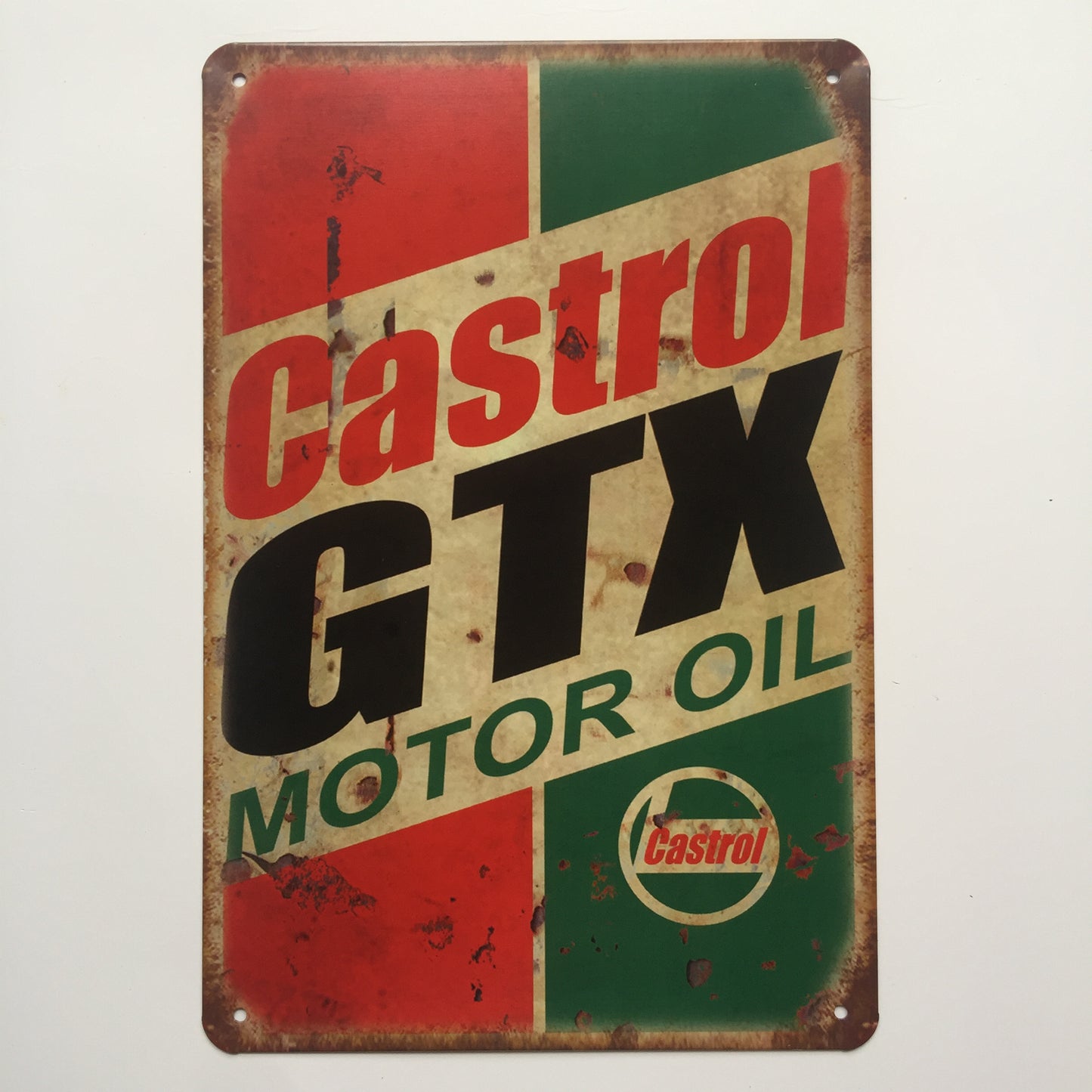 TIN SIGN CASTROL GTX MOTOR OIL