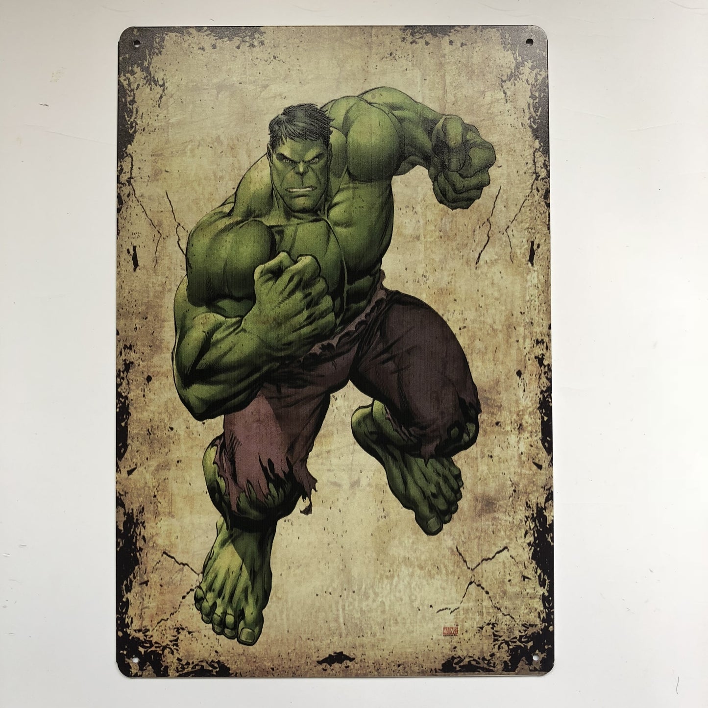 TIN SIGN HULK GREEN
