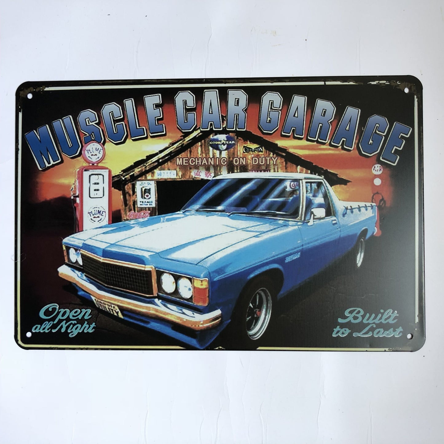 TIN SIGN MUSCLE CAR GARAGE HOLDEN