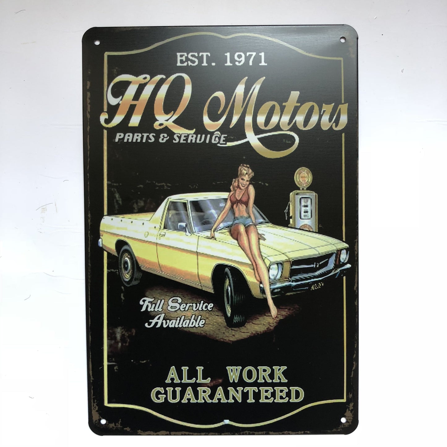TIN SIGN HQ MOTORS PARTS AND SERVICE