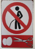TIN SIGN DO NOT URINATE