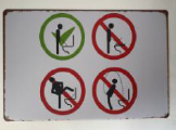 TIN SIGN HOW TO URINATE