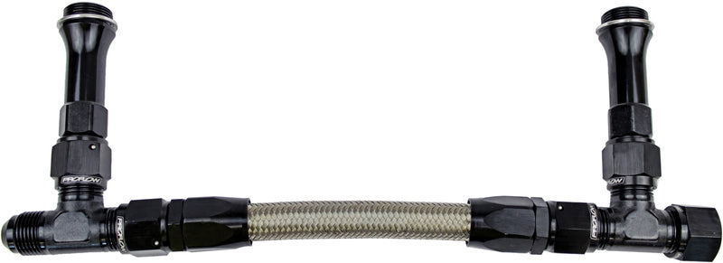 FUEL INLET KIT -8 HOLLEY VAC SEC BLACK