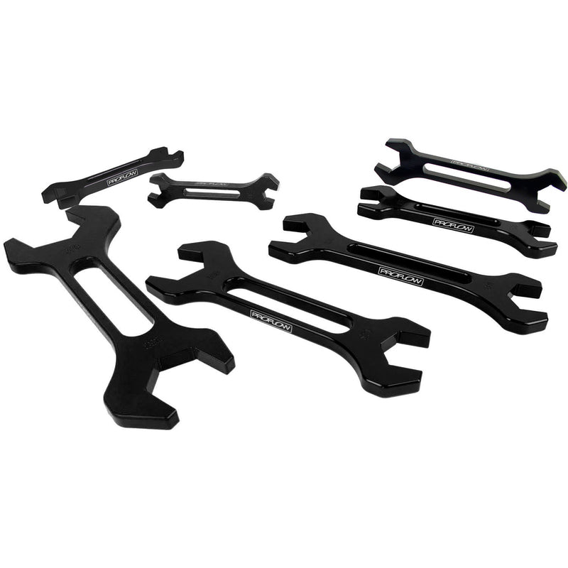SPANNER SET -3 to -16 DOUBLE ENDED 7 PIECE BLACK
