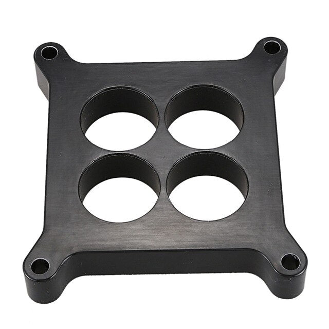 CARB SPACER SQ BORE 1/2in PHENOLIC PORTED