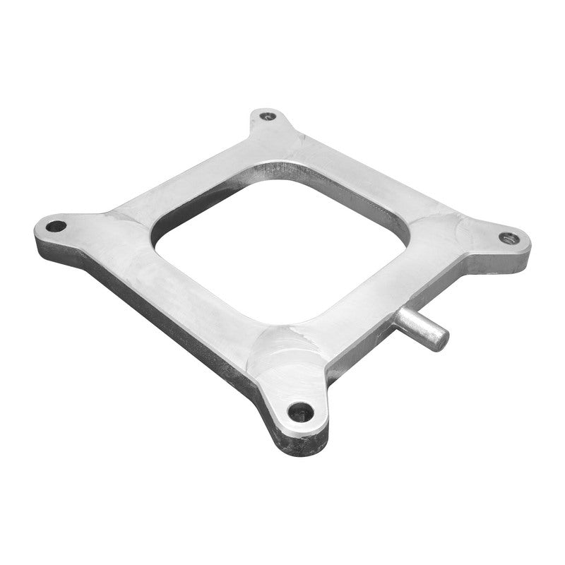 CARB SPACER SQ BORE 1/2in ALLOY OPEN with PORT