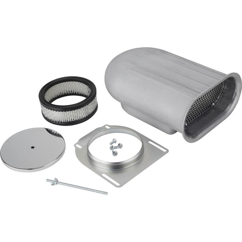 SCOOP HILBORN STYLE SINGLE 4bbl FINNED POLISHED