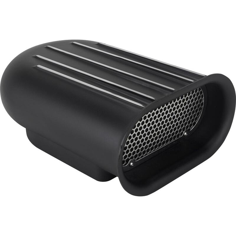 SCOOP HILBORN STYLE SINGLE 4bbl FINNED BLACK