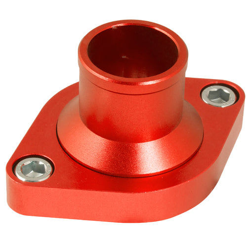 WATER NECK CHEV V8 VERTICAL BILLET RED