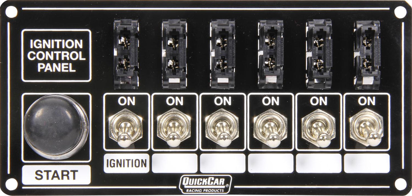 SWITCH PANEL IGNITION & START +5 ACC FUSED BLACK