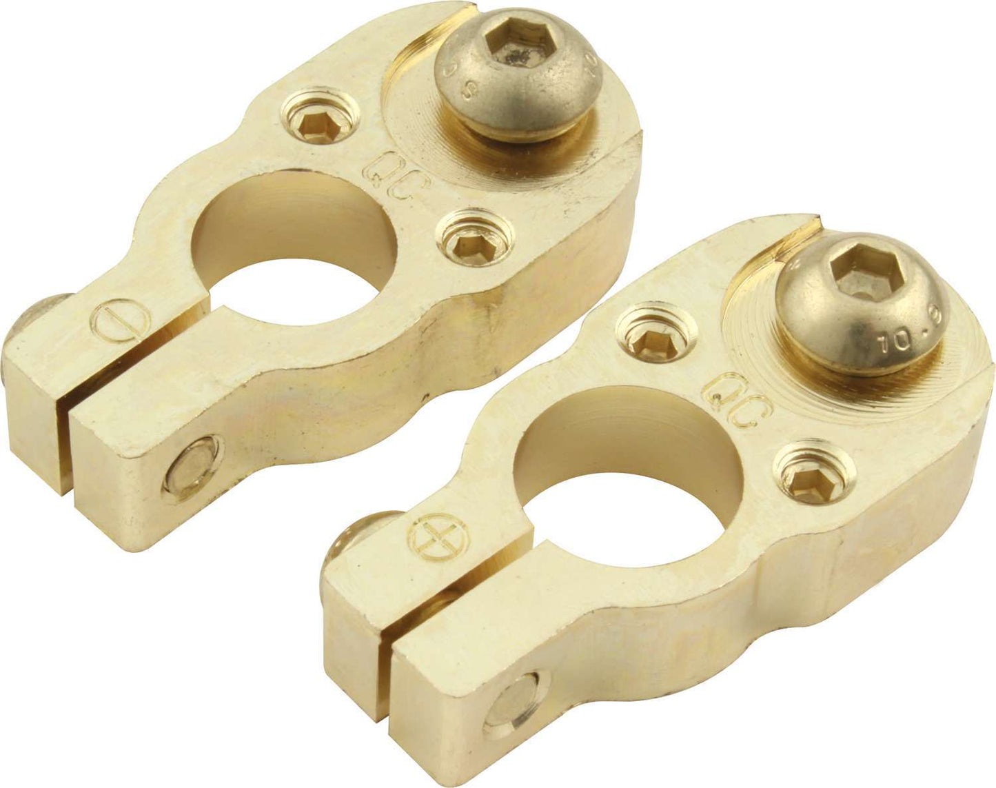 BATTERY TERMINAL TOP MOUNT BRASS PAIR
