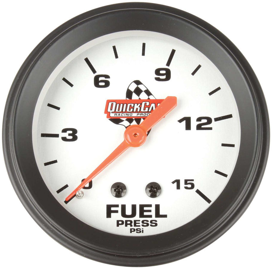 GAUGE FUEL PRESS 2-5/8in 0-15psi QUICKCAR