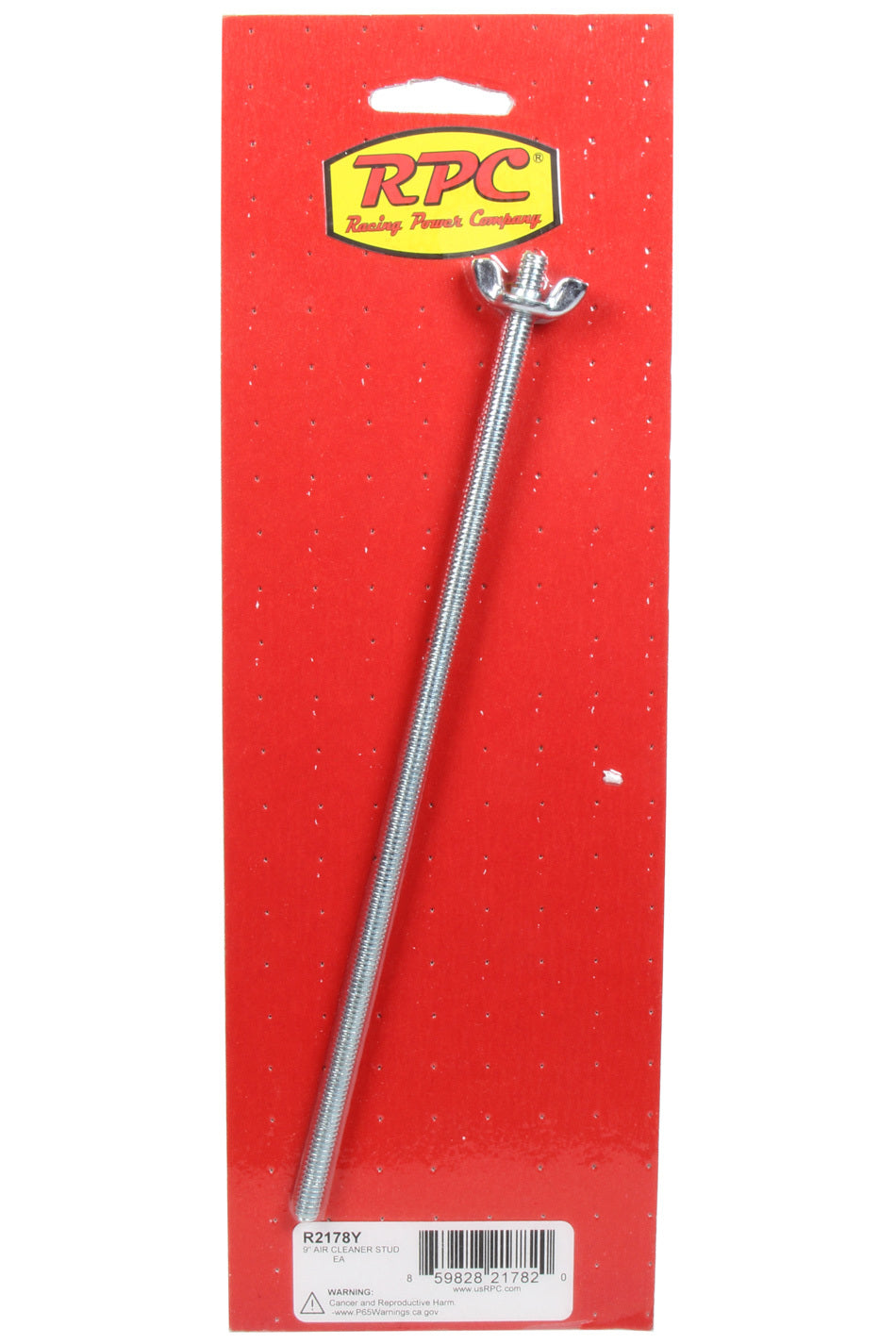 AIR CLEANER STUD 1/4in x 9in UNIVERSAL STEEL