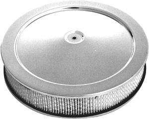 AIR CLEANER 14in x 3in CHROME DROP BASE
