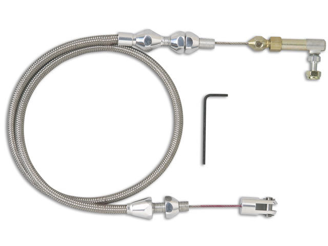 THROTTLE CABLE BRAIDED 24in